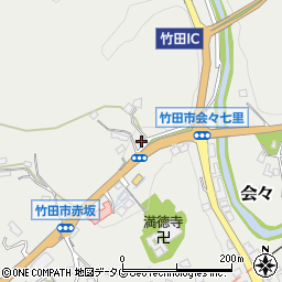 大分県竹田市会々1172周辺の地図
