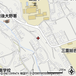 大分県豊後大野市三重町内田1121周辺の地図