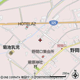 熊本県菊池市野間口803周辺の地図