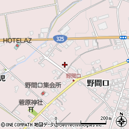 熊本県菊池市野間口388周辺の地図