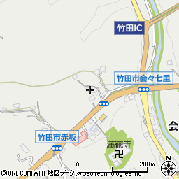 大分県竹田市会々1159-3周辺の地図