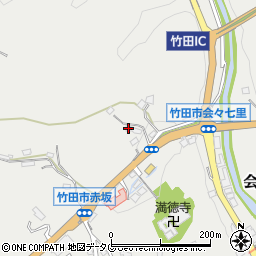 大分県竹田市会々1159-2周辺の地図