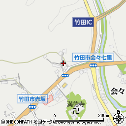 大分県竹田市会々1179周辺の地図