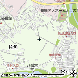 熊本県菊池市片角周辺の地図