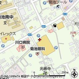 熊本県菊池市片角289周辺の地図