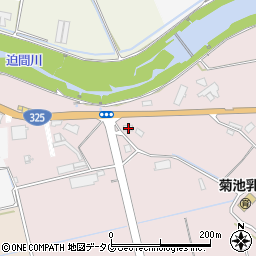 熊本県菊池市野間口1077周辺の地図