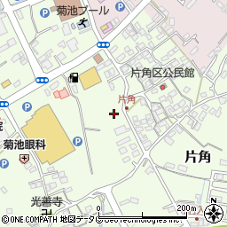 熊本県菊池市片角304周辺の地図