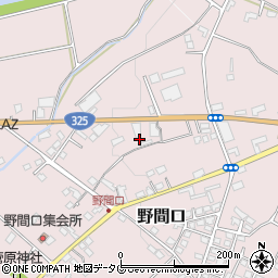 熊本県菊池市野間口380周辺の地図