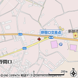 ローソン菊池市野間口店周辺の地図