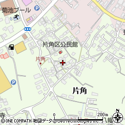 熊本県菊池市片角354周辺の地図