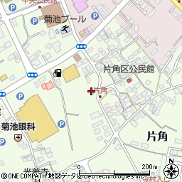 熊本県菊池市片角302周辺の地図