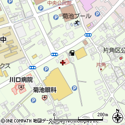 熊本県菊池市片角294周辺の地図