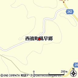 長崎県西海市西彼町風早郷周辺の地図