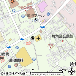 熊本県菊池市片角296周辺の地図