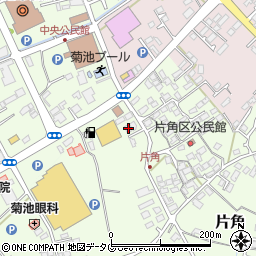 熊本県菊池市片角299周辺の地図