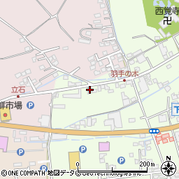 熊本県菊池市立石661周辺の地図