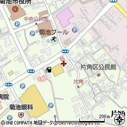 熊本県菊池市片角298周辺の地図