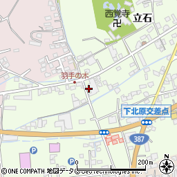 熊本県菊池市立石458-2周辺の地図