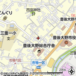 大分県豊後大野市三重町市場1355周辺の地図