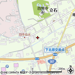 熊本県菊池市立石458-9周辺の地図