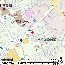 熊本県菊池市片角320周辺の地図