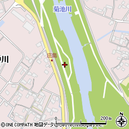 辛川鹿本線周辺の地図