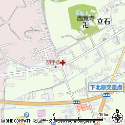 熊本県菊池市立石457周辺の地図