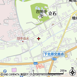 熊本県菊池市立石461-5周辺の地図