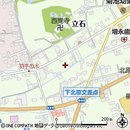 熊本県菊池市立石461-7周辺の地図