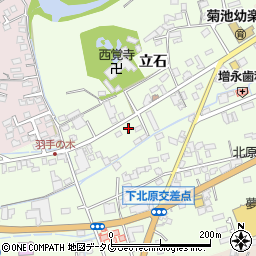 熊本県菊池市立石461-6周辺の地図