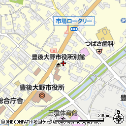 大分県豊後大野市三重町市場606周辺の地図