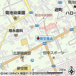 菊池斎場周辺の地図