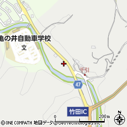 大分県竹田市会々6周辺の地図