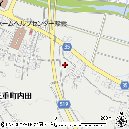 大分県豊後大野市三重町内田3081周辺の地図