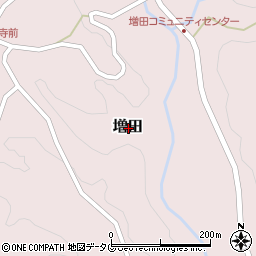 愛媛県南宇和郡愛南町増田周辺の地図