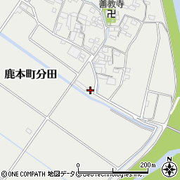 熊本県山鹿市鹿本町分田160-46周辺の地図