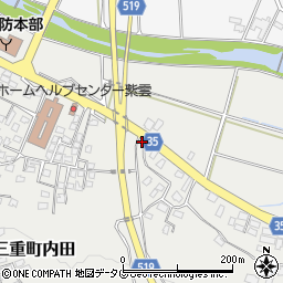 大分県豊後大野市三重町内田2678-3周辺の地図