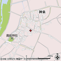 熊本県菊池市神来235周辺の地図