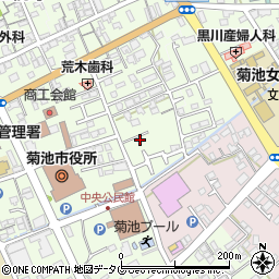 熊本県菊池市西正観寺1064周辺の地図