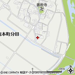 熊本県山鹿市鹿本町分田803周辺の地図