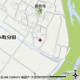 熊本県山鹿市鹿本町分田794周辺の地図