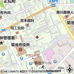 熊本県菊池市西正観寺1063周辺の地図