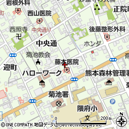 熊本県菊池市栄町780-7周辺の地図