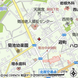 熊本県菊池市切明周辺の地図