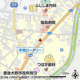 ファミリーマート豊後大野三重市場店周辺の地図