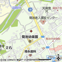 熊本県菊池市立石441周辺の地図