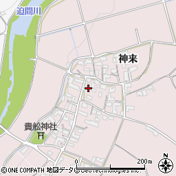 熊本県菊池市野間口224周辺の地図