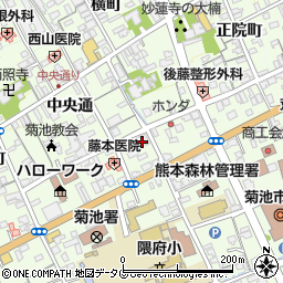 熊本県菊池市栄町780-1周辺の地図