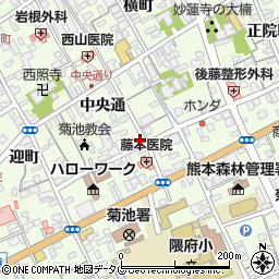 熊本県菊池市栄町780周辺の地図
