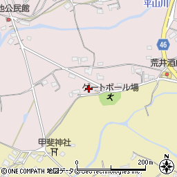 熊本県荒尾市平山2374周辺の地図